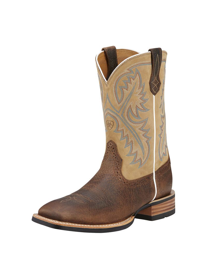 Ariat Quickdraw Western Boot Tumbled Bark | QXNPYE-915