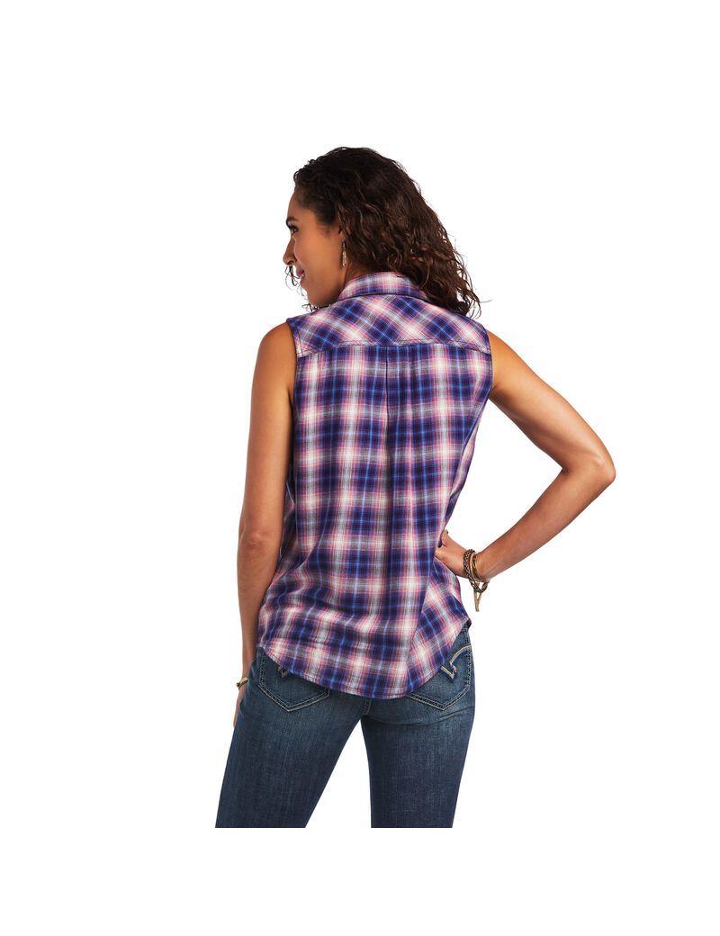 Ariat REAL Billie Jean Shirt Heartland Plaid | KWZAUE-215