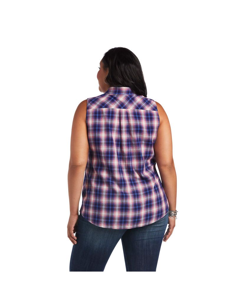 Ariat REAL Billie Jean Shirt Heartland Plaid | KWZAUE-215