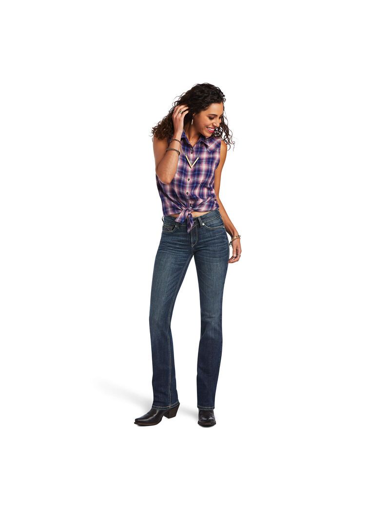 Ariat REAL Billie Jean Shirt Heartland Plaid | KWZAUE-215