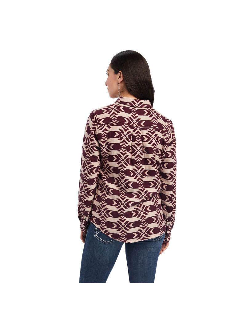 Ariat REAL Billie Jean Shirt North Star Jacquard | VHTACD-716