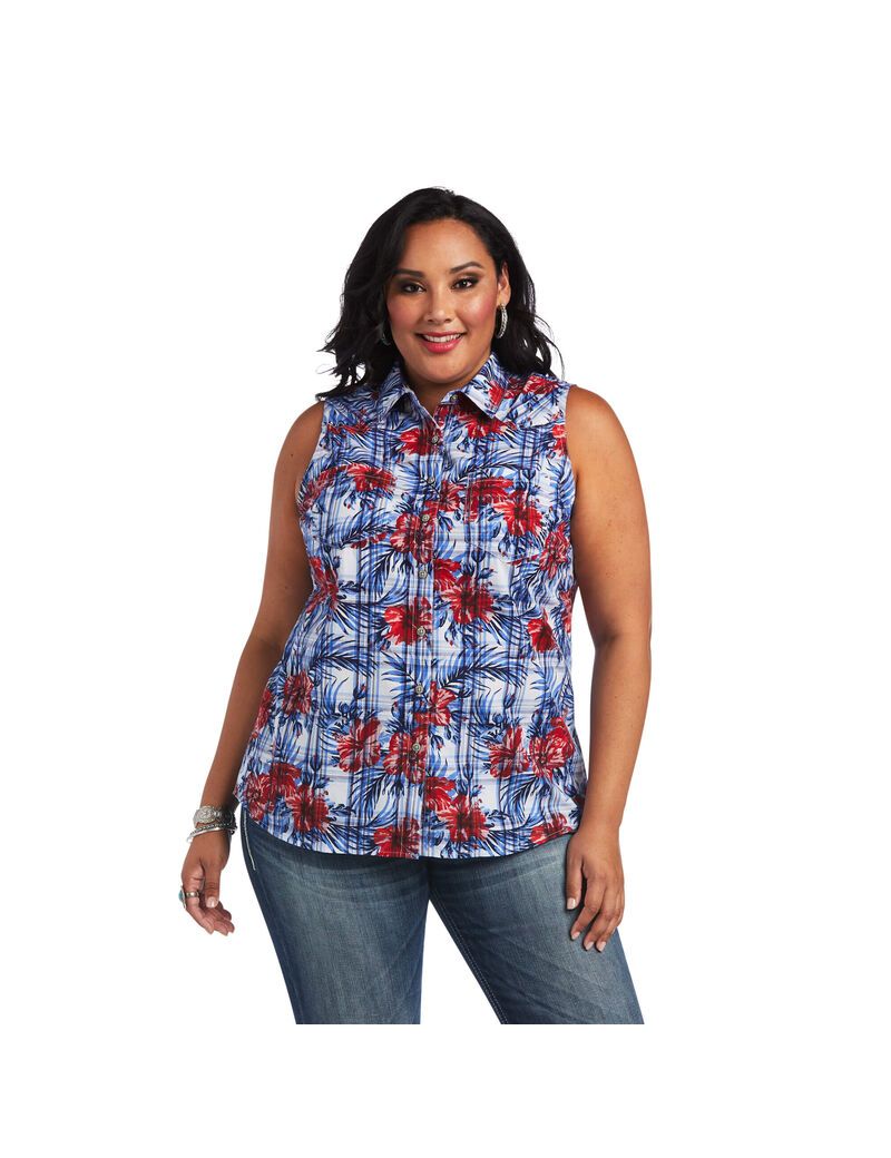 Ariat REAL Billie Jean Shirt Tropic Plaid | IXPAWK-674