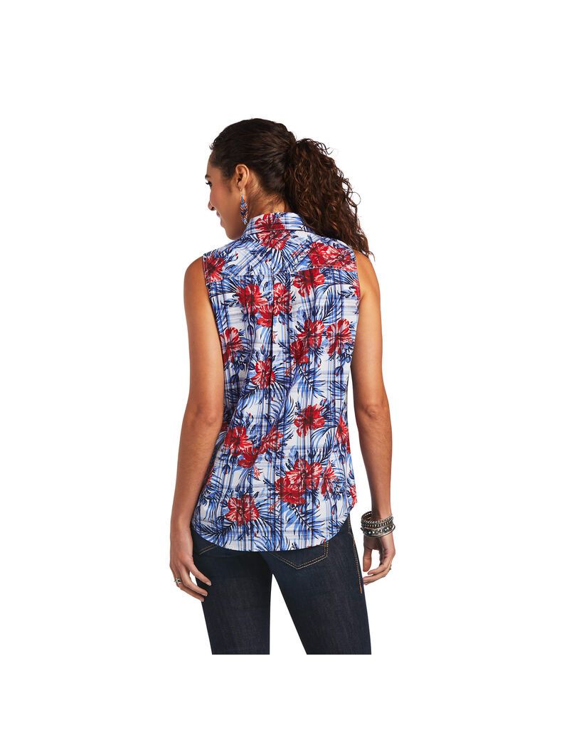 Ariat REAL Billie Jean Shirt Tropic Plaid | IXPAWK-674