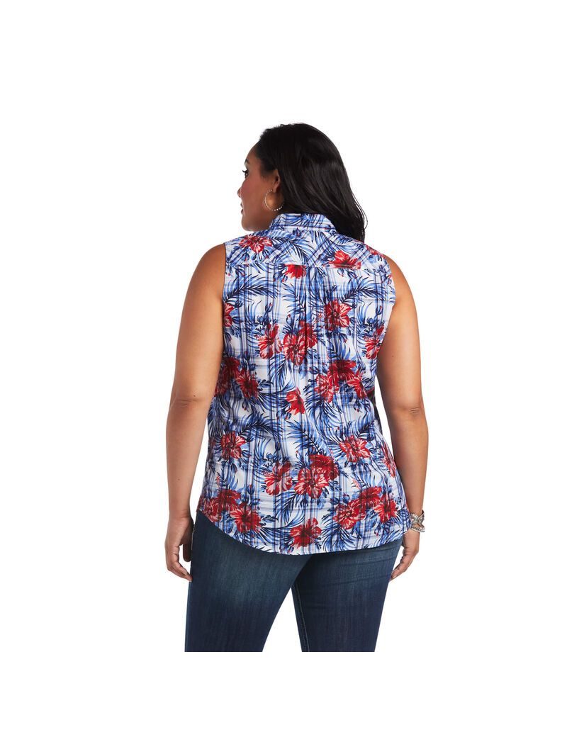 Ariat REAL Billie Jean Shirt Tropic Plaid | IXPAWK-674