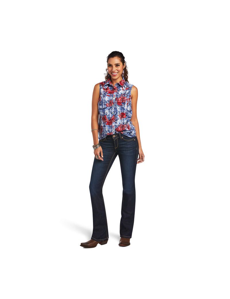 Ariat REAL Billie Jean Shirt Tropic Plaid | IXPAWK-674