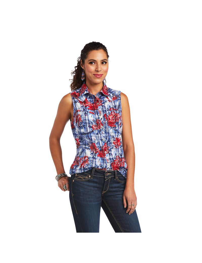 Ariat REAL Billie Jean Shirt Tropic Plaid | IXPAWK-674