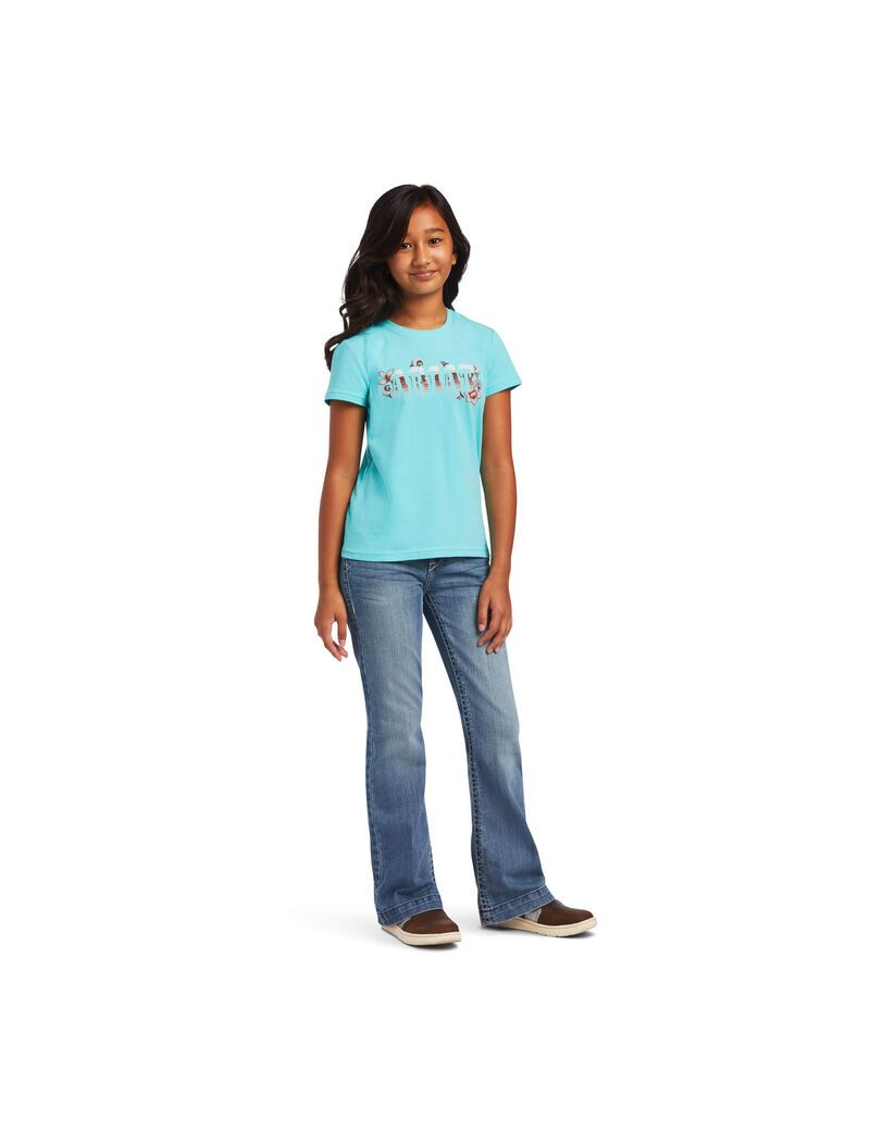 Ariat REAL Cactus Tee Amazonite | EOYISR-035