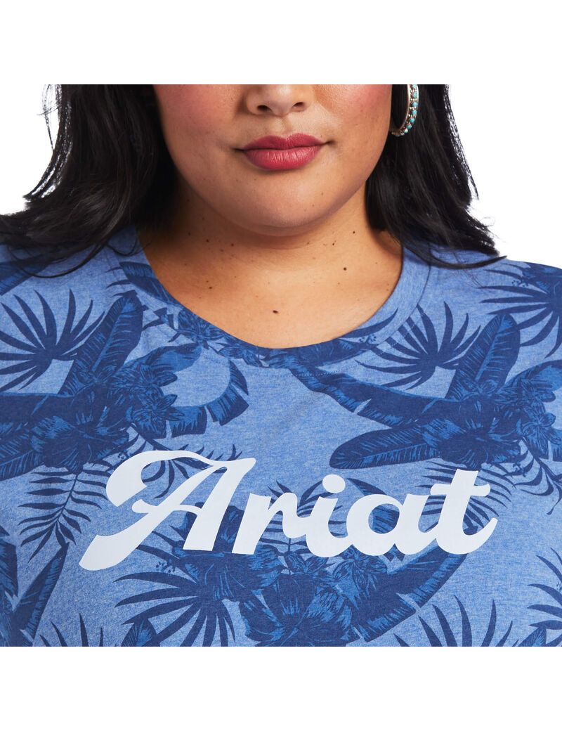 Ariat REAL Island Tee Island Shadow Print | FQZRUB-836