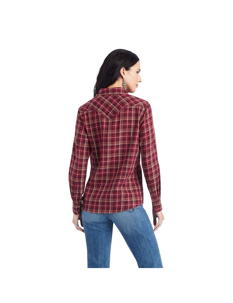 Ariat REAL Trail Blaze Shirt Trailblaze Plaid | RWJFAD-546