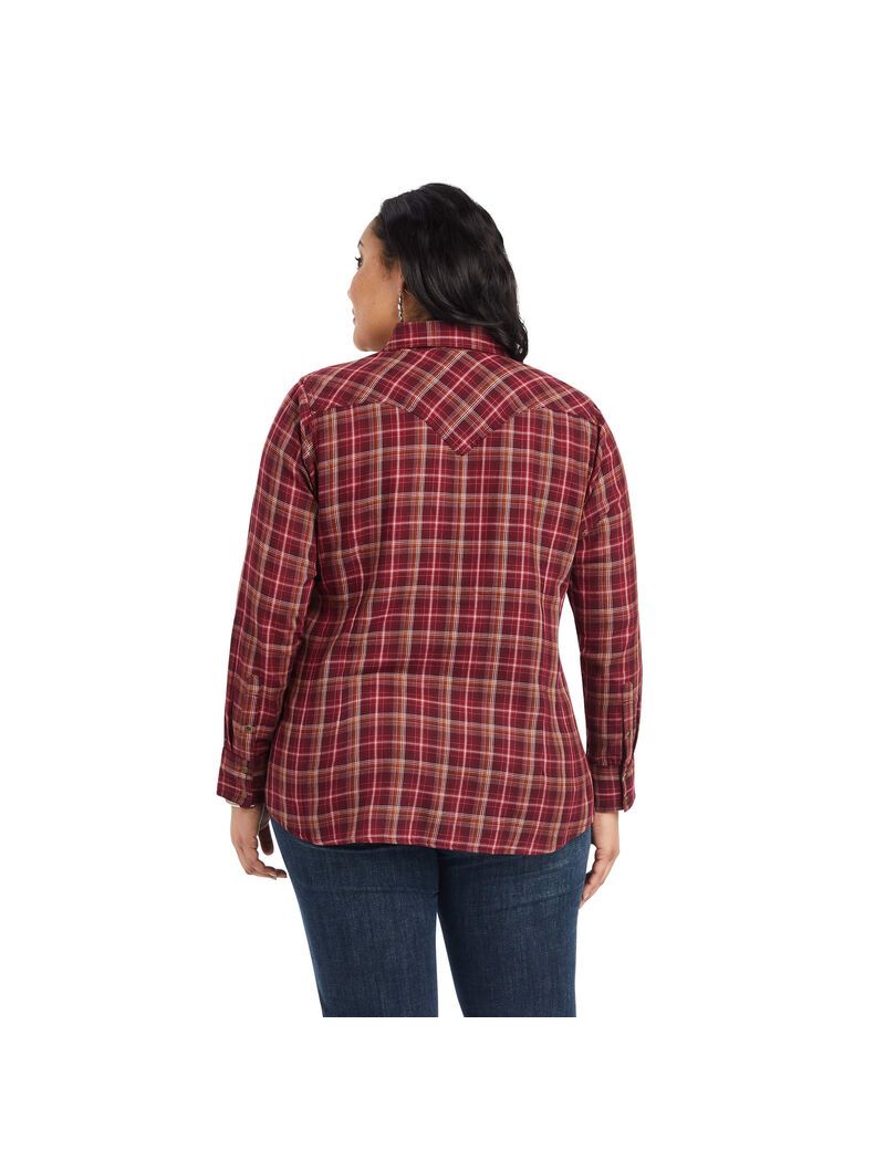 Ariat REAL Trail Blaze Shirt Trailblaze Plaid | RWJFAD-546