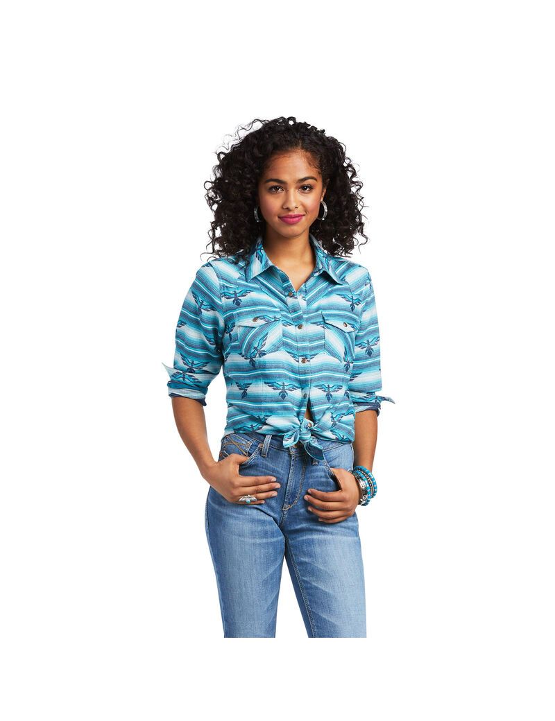 Ariat REAL Wild Thunderbird Shirt Wild Thunderbird Jacquard | WSKZTL-059