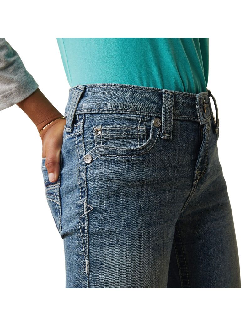 Ariat R.E.A.L. Allessandra Wide Leg Jean Antartica | EBDKYO-905