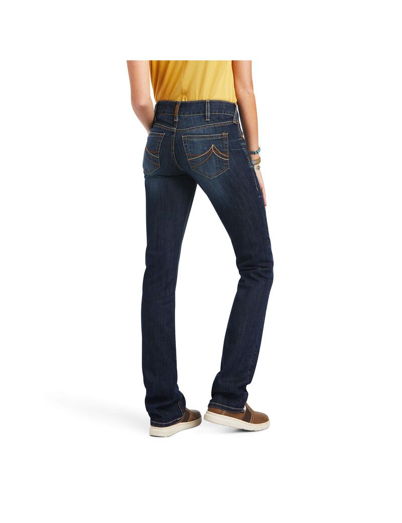 Ariat R.E.A.L. Mid Rise Octavia Straight Jean Burbank | BSQEUC-415