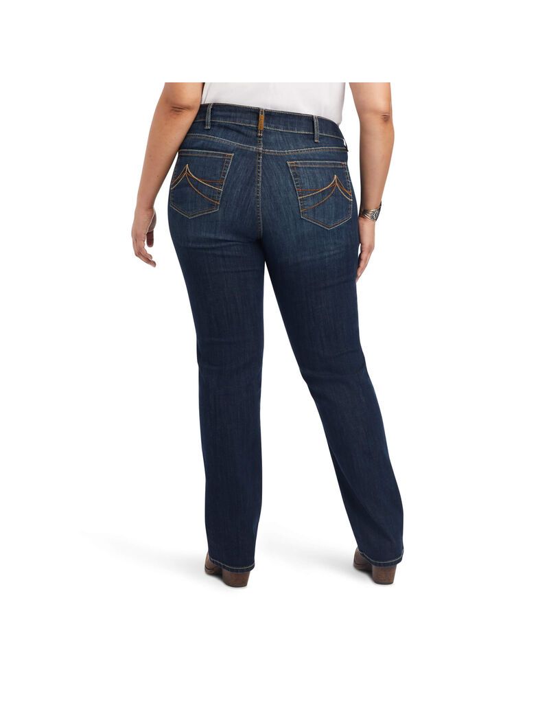 Ariat R.E.A.L. Mid Rise Octavia Straight Jean Burbank | BSQEUC-415