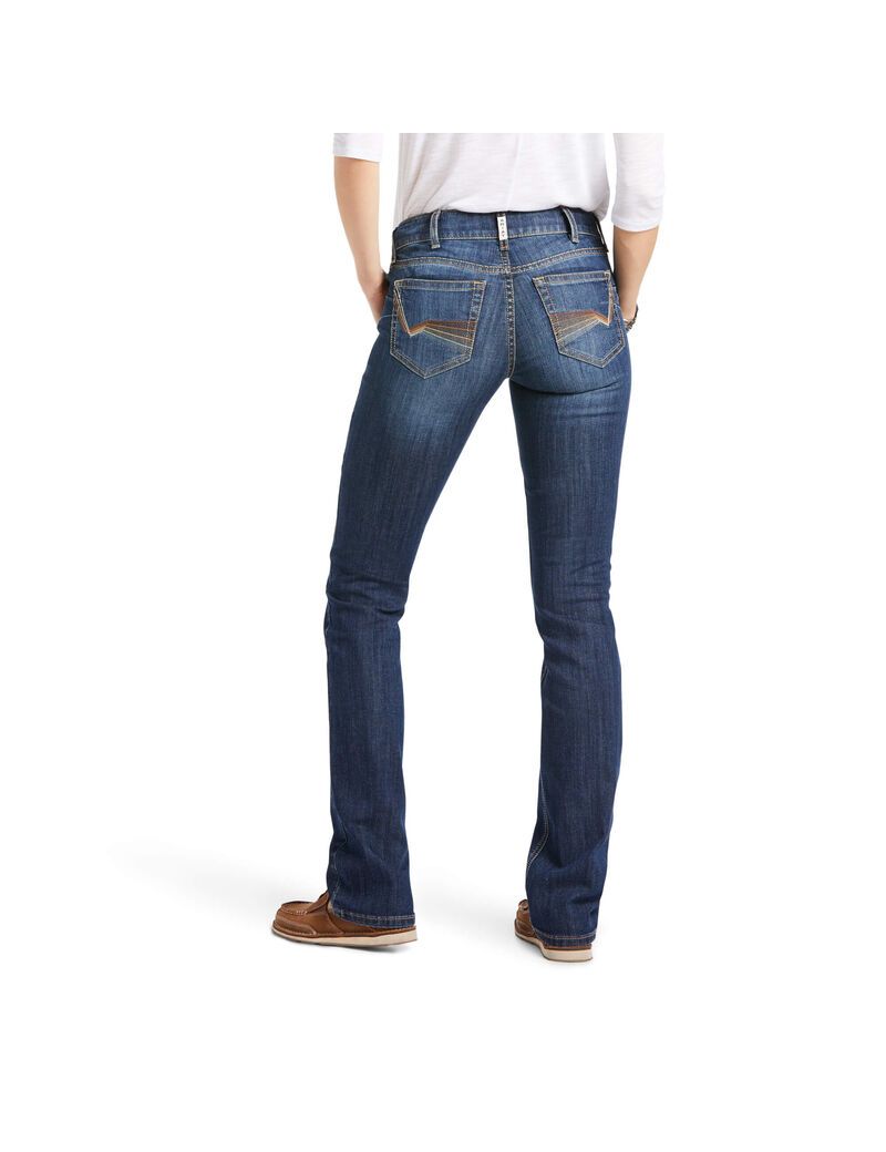 Ariat R.E.A.L. Perfect Rise Analise Stackable Straight Leg Jean Burbank | WKLTQP-180