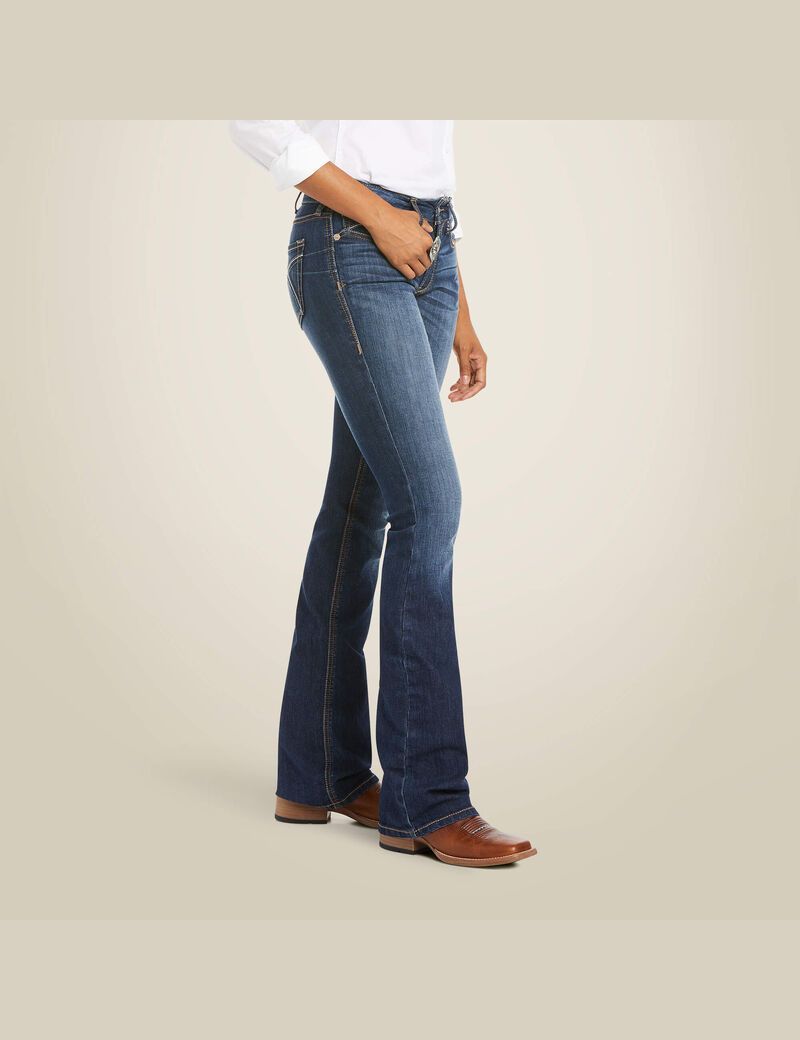 Ariat R.E.A.L. Perfect Rise Stretch Rosa Boot Cut Jean Lita | HEXMOY-689