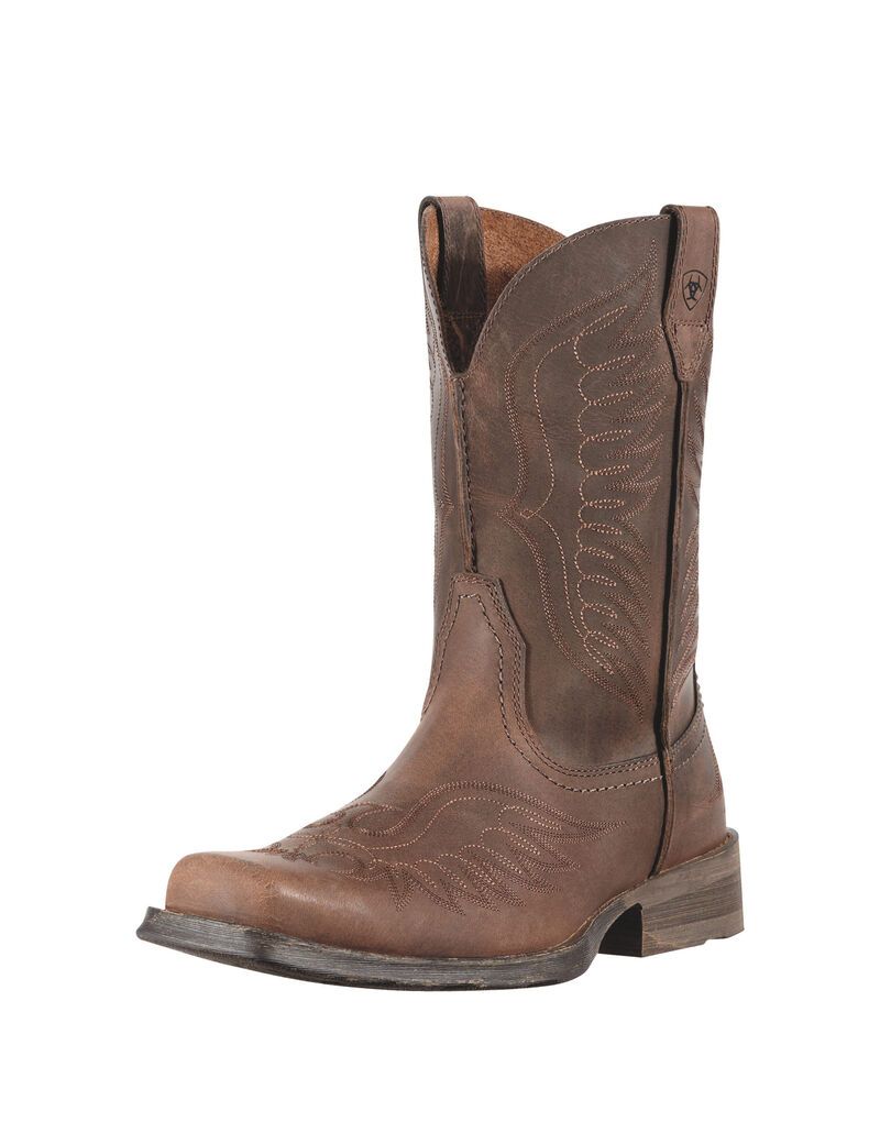 Ariat Rambler Phoenix Western Boot Distressed Brown | PWMNGT-231