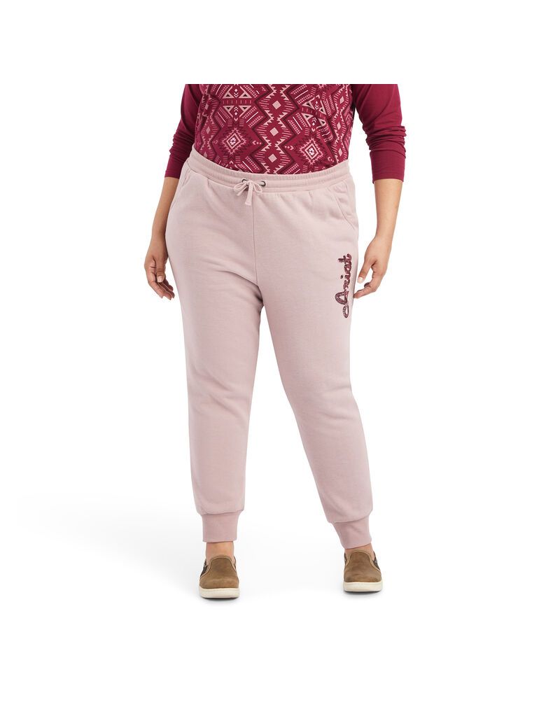 Ariat Real Jogger Sweatpants Nostalgia Rose Heather | MFOHSC-621