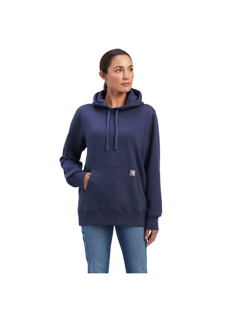 Ariat Rebar Aztec Flag Graphic Hoodie Mood Indigo | PSIGRH-467