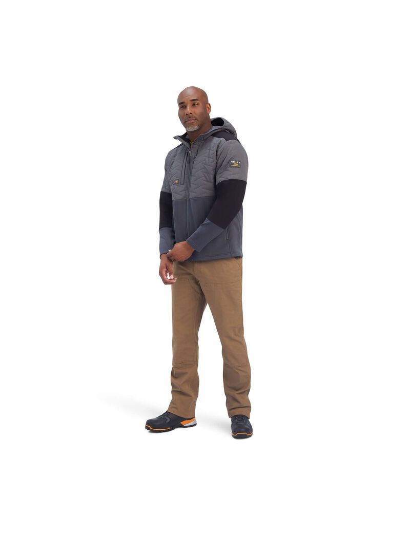 Ariat Rebar Cloud 9 Insulated Jacket Rebar Grey | URTFOW-214