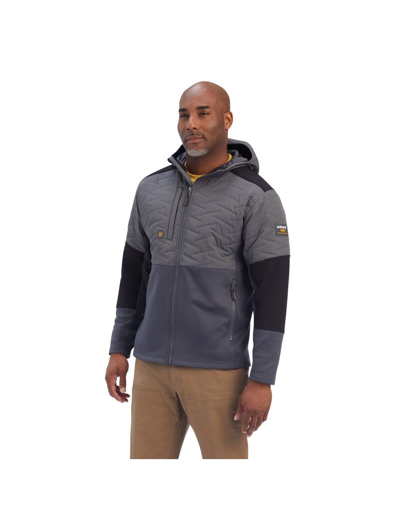 Ariat Rebar Cloud 9 Insulated Jacket Rebar Grey | URTFOW-214