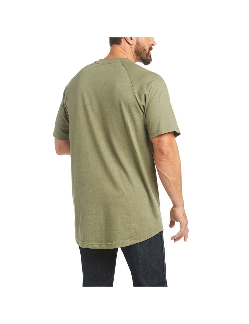 Ariat Rebar Cotton Strong T-Shirt Sage_heather | NAGZRK-178