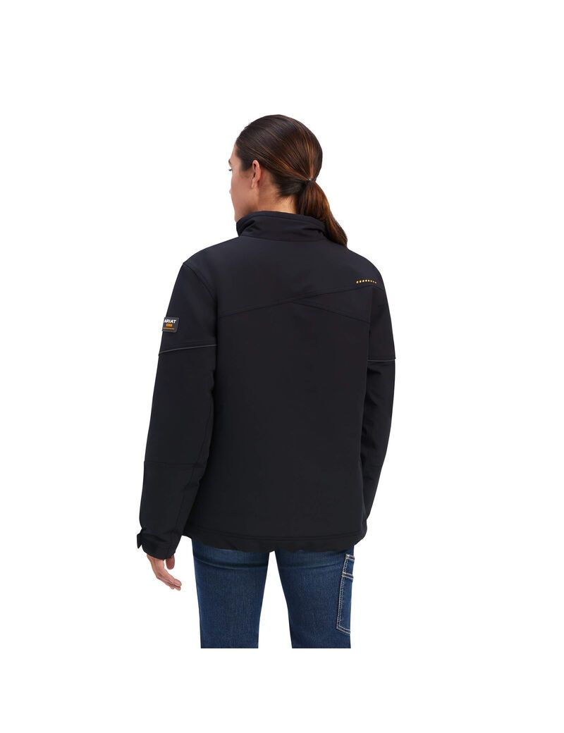 Ariat Rebar Dri-Tek DuraStretch Insulated Jacket Black | FQYPZO-342