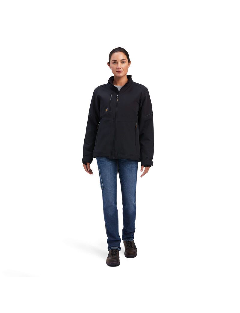 Ariat Rebar Dri-Tek DuraStretch Insulated Jacket Black | FQYPZO-342