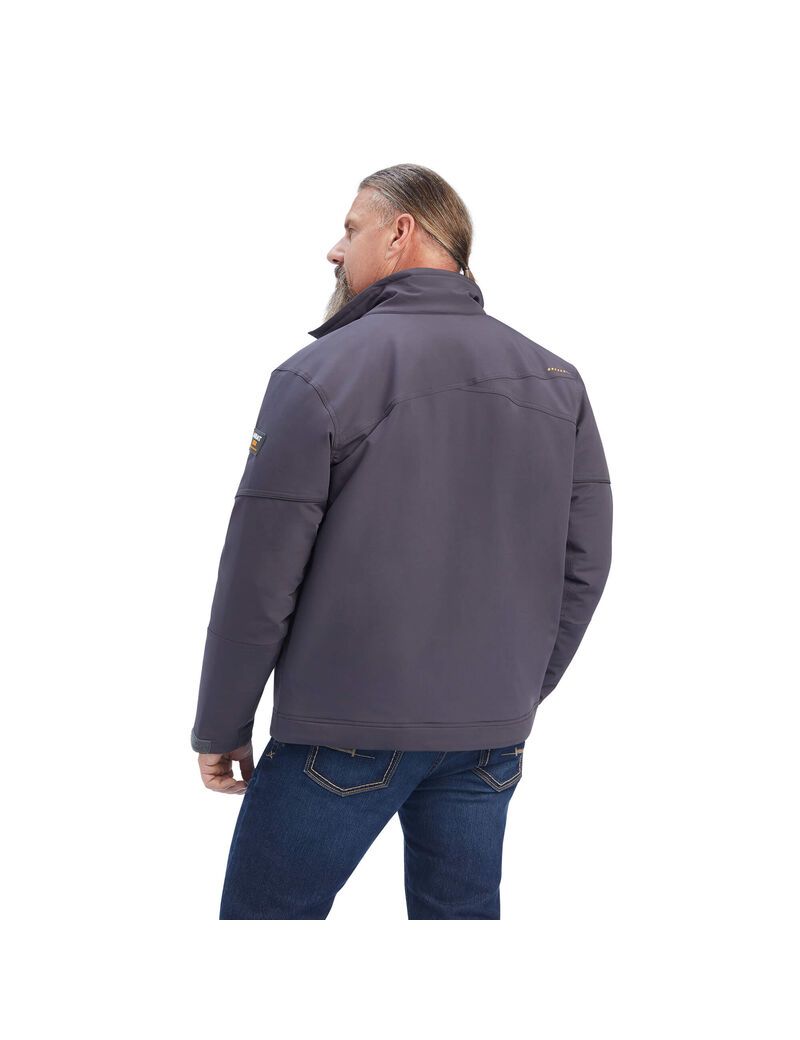 Ariat Rebar Dri-Tek DuraStretch Insulated Jacket Periscope Grey | ZXEMNR-306