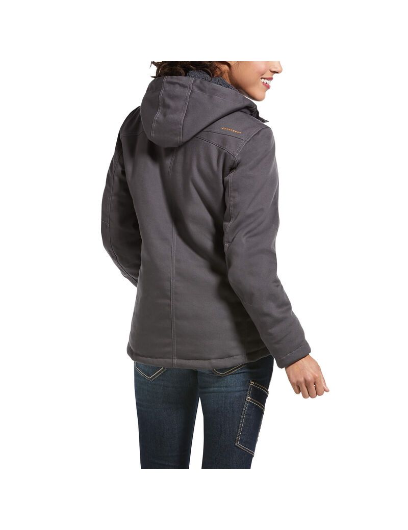 Ariat Rebar DuraCanvas Insulated Jacket Rebar Grey | YZEAFM-584