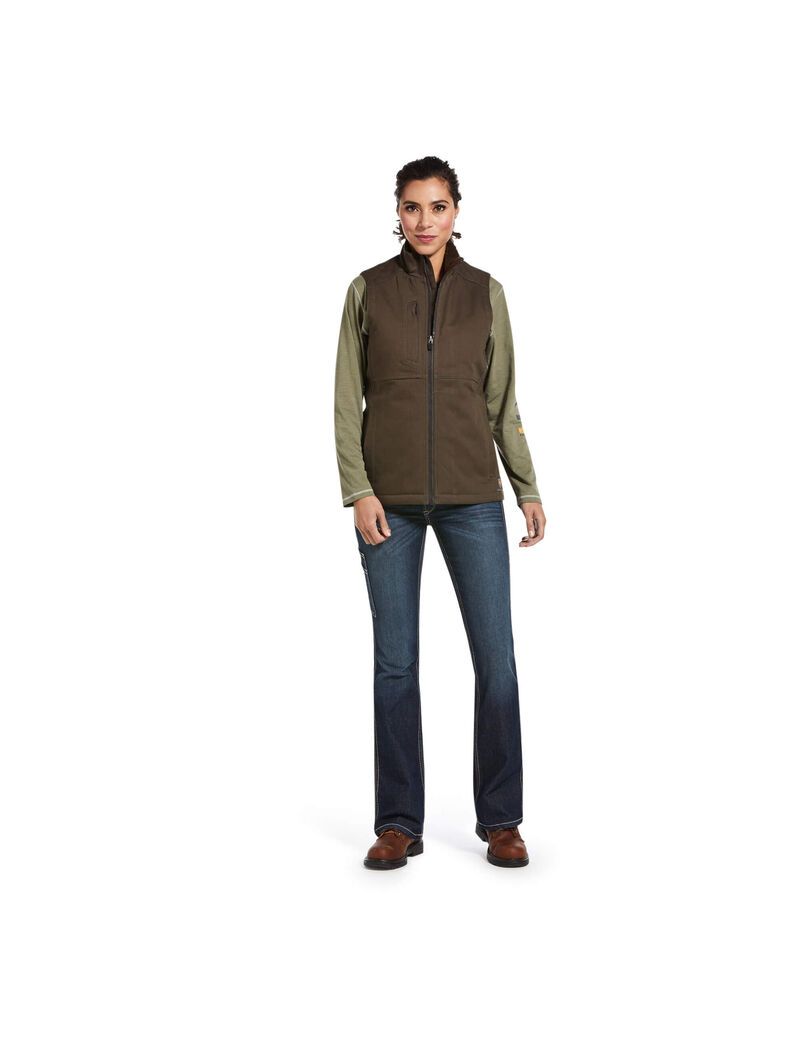 Ariat Rebar DuraCanvas Insulated Vest Wren | NQHUYS-357