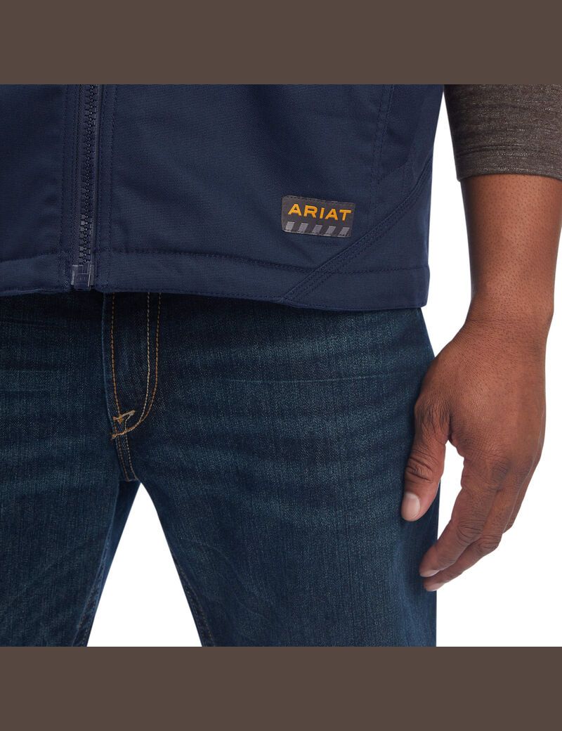 Ariat Rebar DuraCanvas Vest Navy | ATMGQH-297