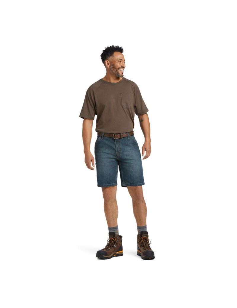 Ariat Rebar DuraStretch Denim Utility Short Phantom | PLXVEZ-059