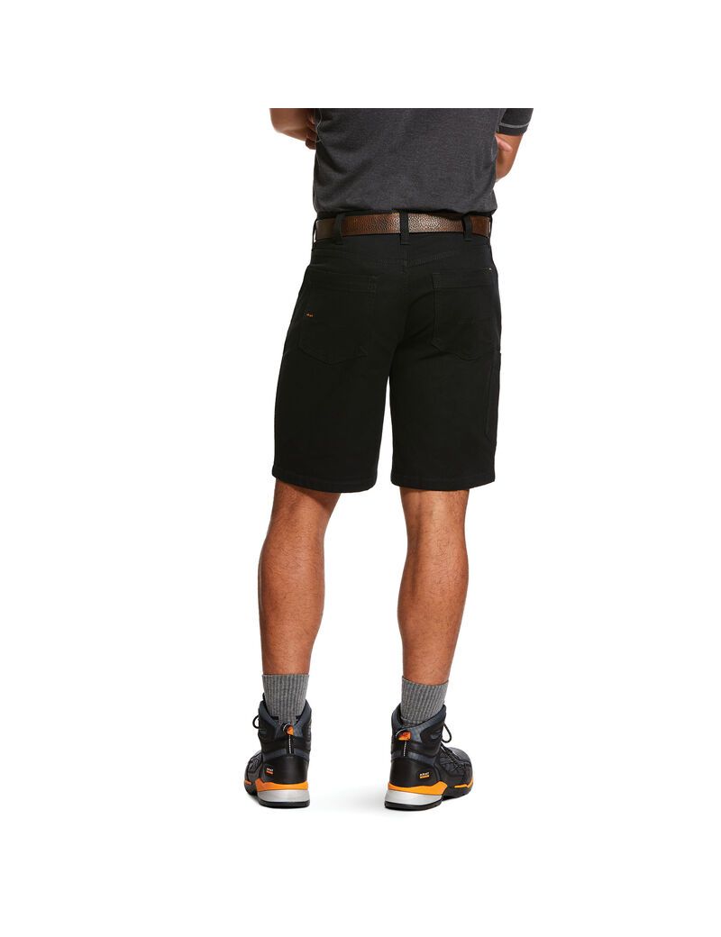 Ariat Rebar DuraStretch Made Tough Short Black | YNKUOV-964