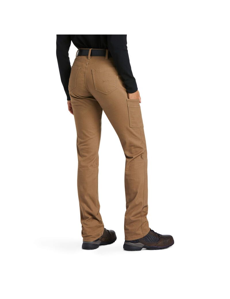 Ariat Rebar DuraStretch Made Tough Straight Leg Pant Field Khaki | MSYZKI-907