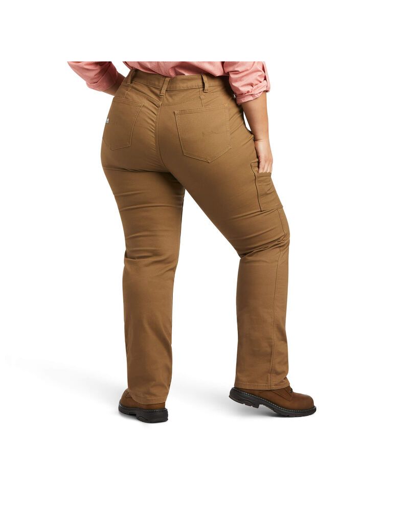 Ariat Rebar DuraStretch Made Tough Straight Leg Pant Field Khaki | MSYZKI-907