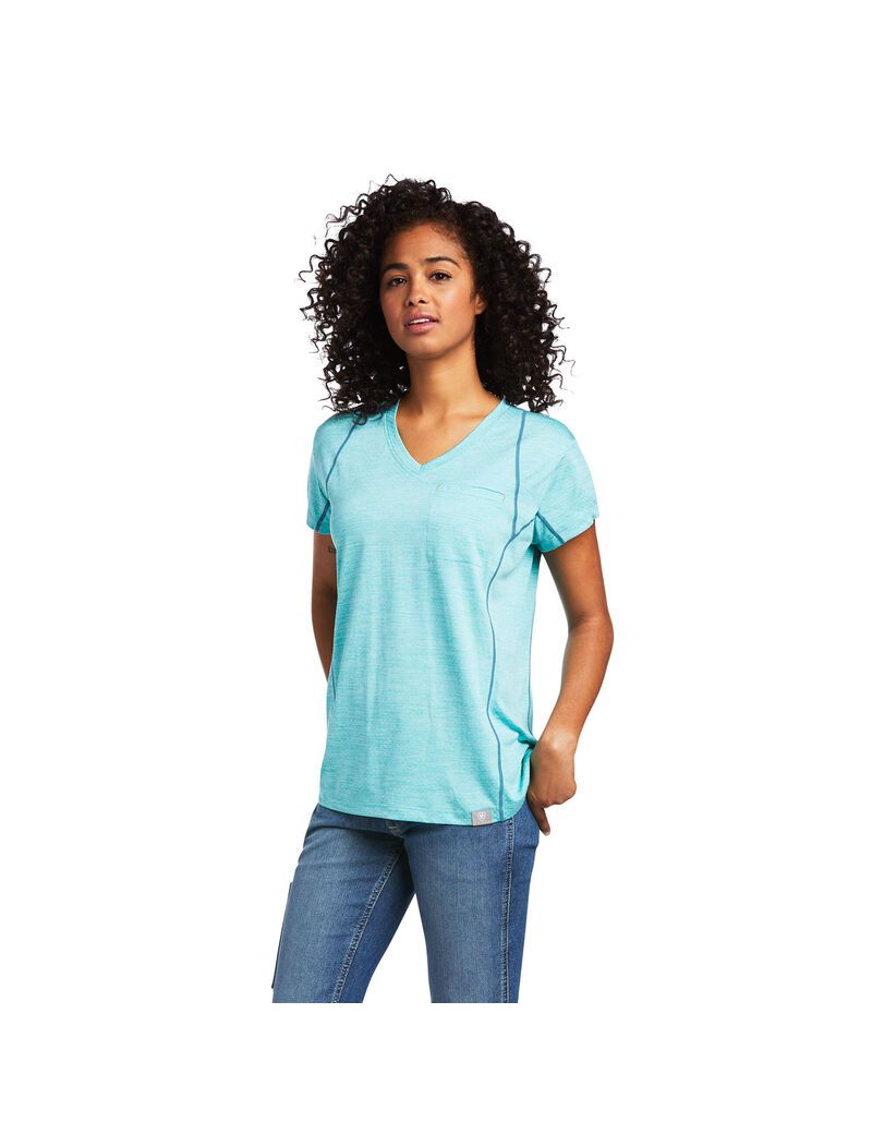 Ariat Rebar Evolution T-Shirt Meadowbrook | FNXRDL-568