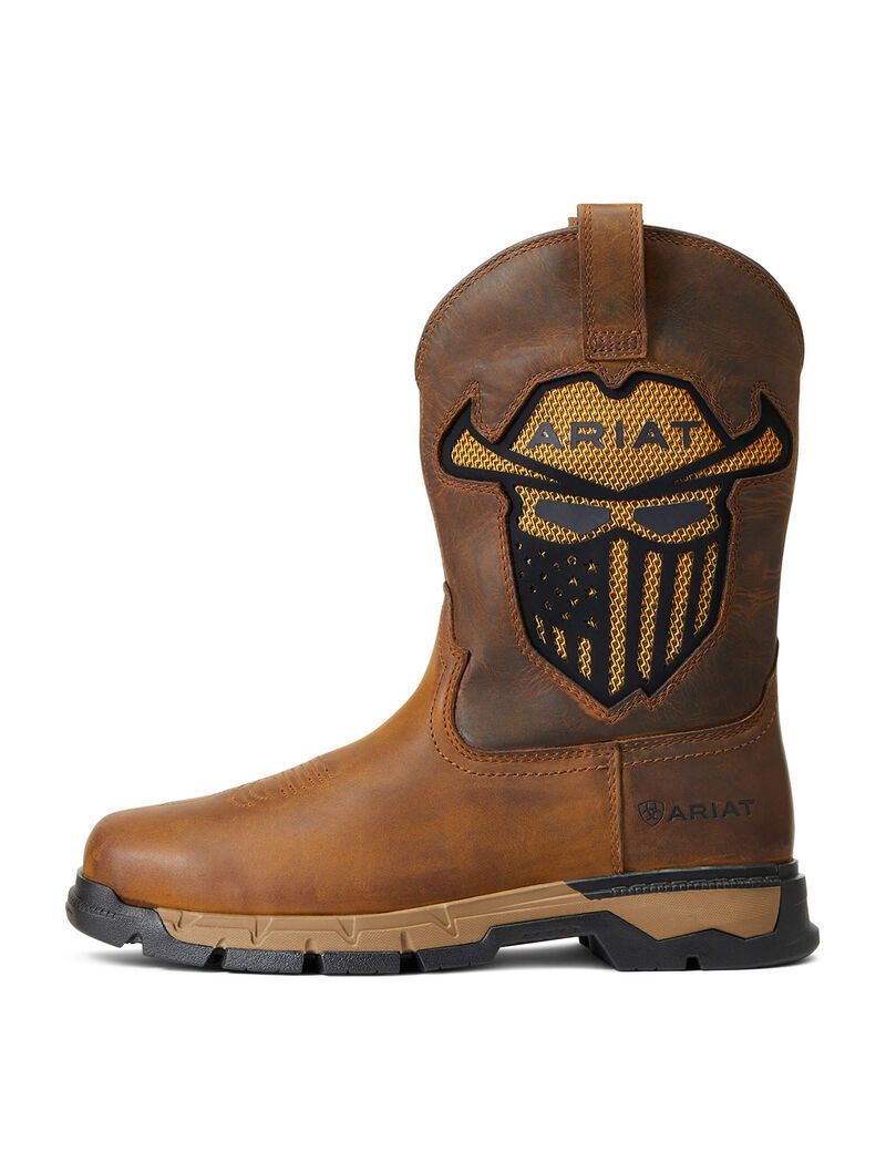 Ariat Rebar Flex Western VentTEK Incognito Work Boot Dark Earth | NTYEUX-804