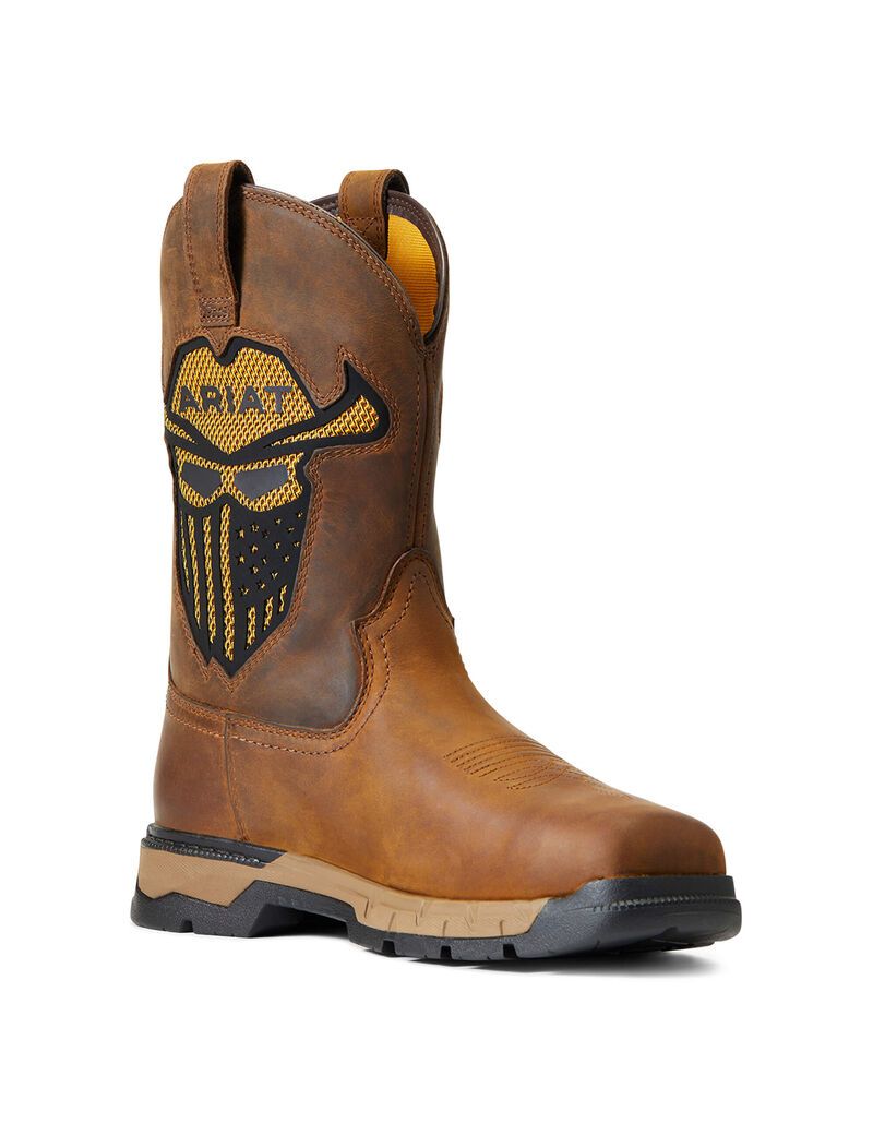 Ariat Rebar Flex Western VentTEK Incognito Work Boot Dark Earth | NTYEUX-804