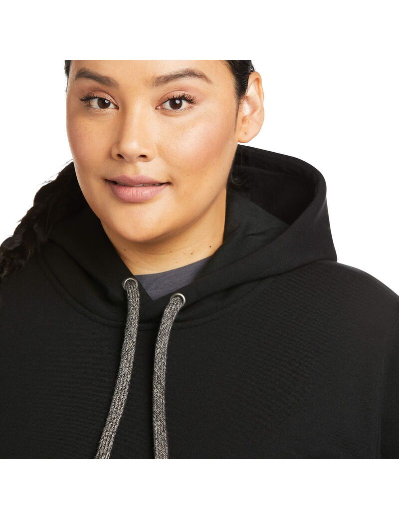 Ariat Rebar Graphic Hoodie Black/Purple | REOVUM-384