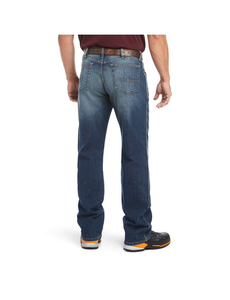 Ariat Rebar M3 Loose DuraStretch Basic Stackable Straight Leg Jean Sierra | NKZDJQ-901