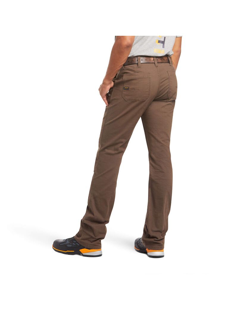 Ariat Rebar M4 Low Rise DuraStretch Made Tough Double Front Stackable Straight Leg Pant Wren | WBPVDR-519