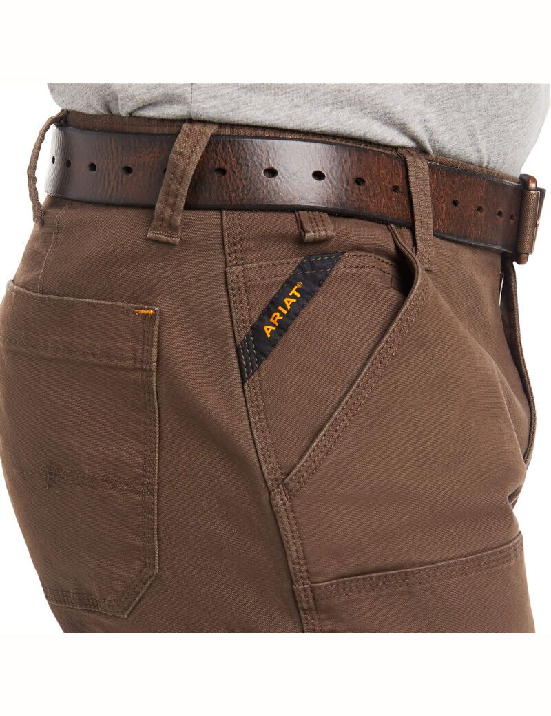 Ariat Rebar M4 Low Rise DuraStretch Made Tough Double Front Stackable Straight Leg Pant Wren | WBPVDR-519