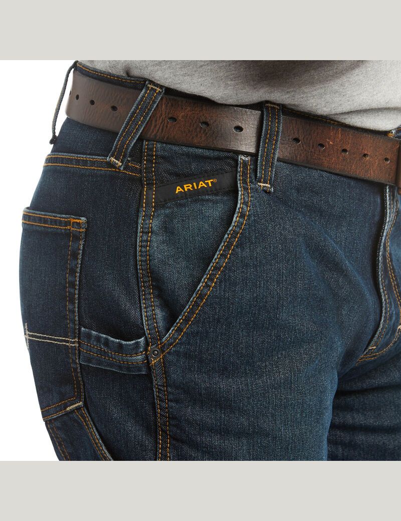 Ariat Rebar M4 Low Rise DuraStretch Workhorse Boot Cut Jean Phantom | CIUTZN-082