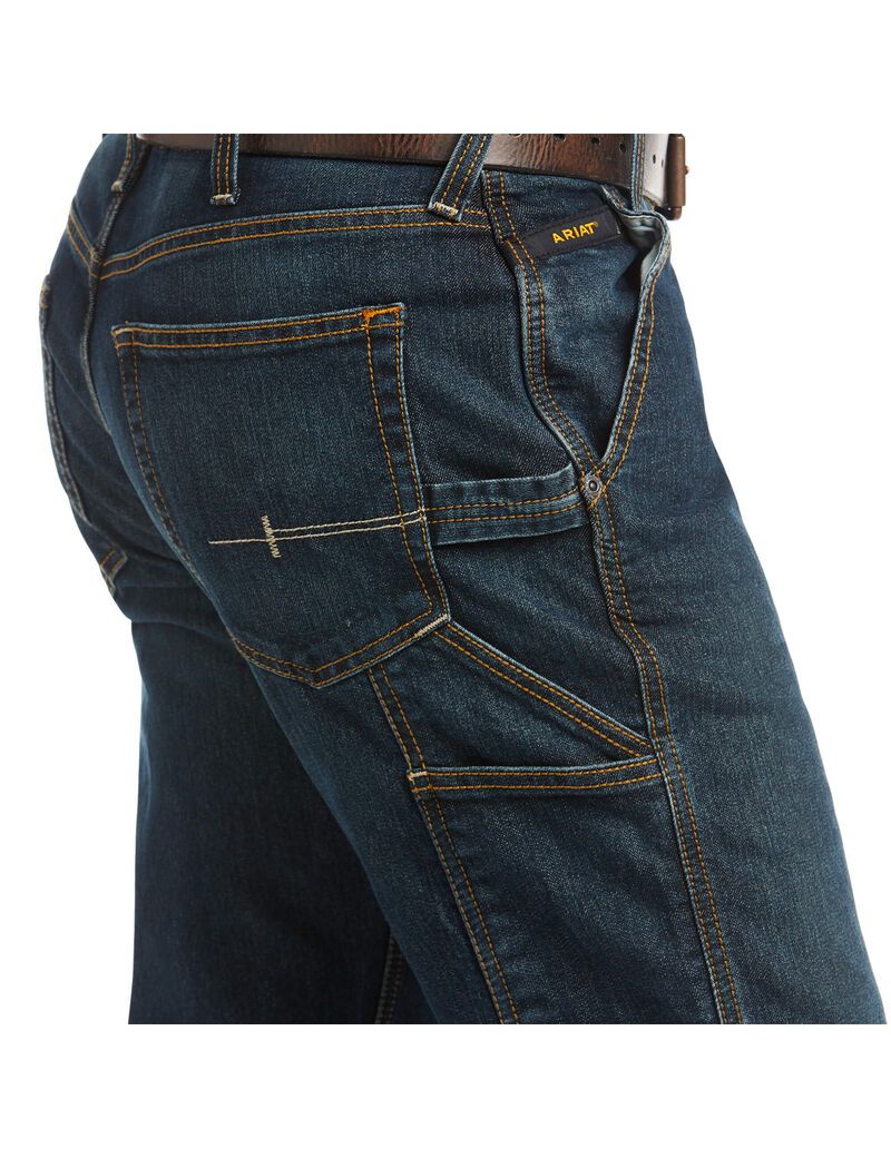 Ariat Rebar M4 Low Rise DuraStretch Workhorse Boot Cut Jean Phantom | CIUTZN-082