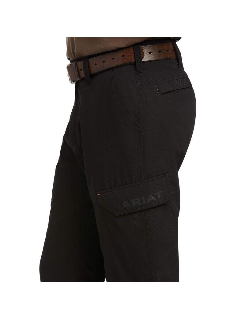 Ariat Rebar M5 Straight Work Flow Ultralight Straight Leg Pant Black | VHCOJD-943