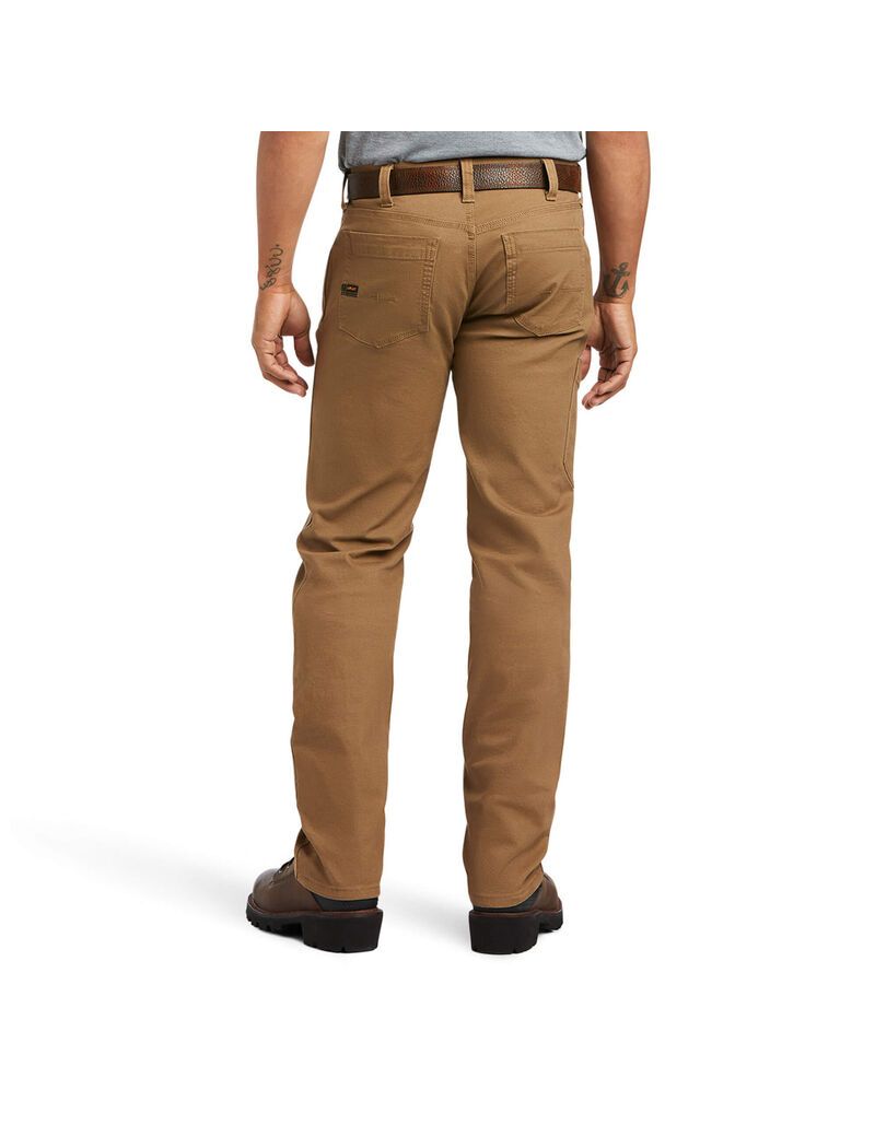 Ariat Rebar M7 DuraStretch Made Tough Straight Pant Field Khaki | UMFSRO-428