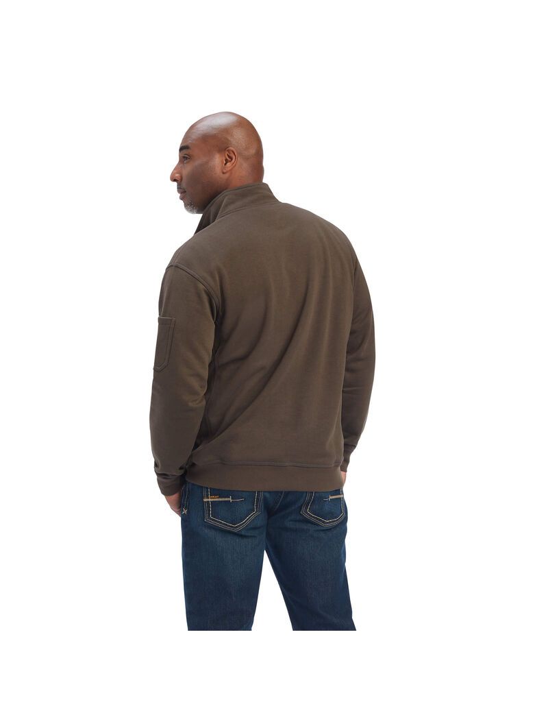 Ariat Rebar Overtime Fleece Sweater Wren | DOXAJP-954