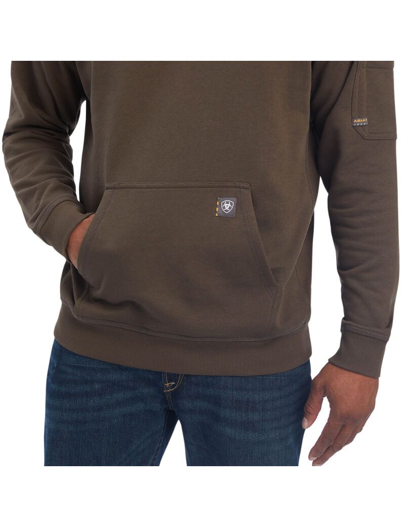 Ariat Rebar Overtime Fleece Sweater Wren | DOXAJP-954