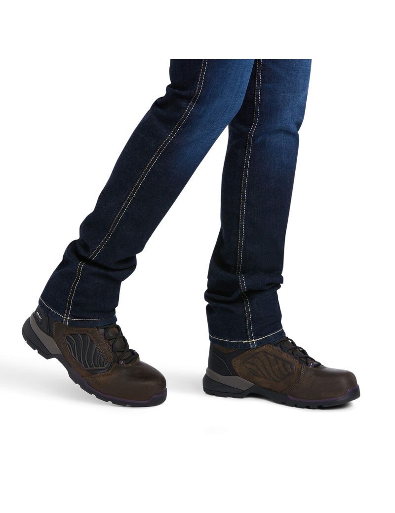 Ariat Rebar Perfect Rise Work Flex Riveter Slim Leg Jean Frances | XRIWVA-123